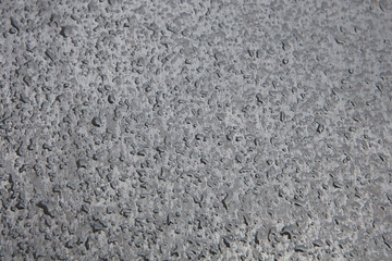 Drops on a gray metal background
