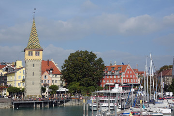 Hafen in Lindau mit Mangturm