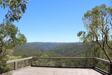 Fototapeta na wymiar Lookout in Guy Fawkes River National Park, New South Wales Australia