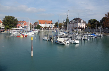 Fototapeta na wymiar Hafen von Lindau