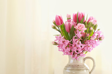 Beautiful bouquet of spring flowers.