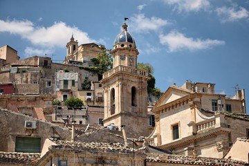 Fototapeta na wymiar Ragusa Ibla Old Town, Sicily
