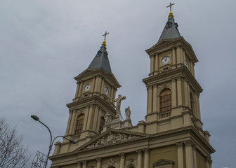 Fototapeta na wymiar Old church in the Czech Republic in the city of Ostrava