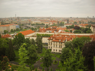 Naklejka na ściany i meble Incredible landscapes of Prague the capital of the Czech Republic.