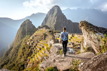 Crédence en verre imprimé Machu Picchu Machu Picchu in Peru