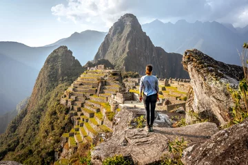 Tableaux sur verre Machu Picchu Machu Picchu in Peru