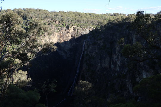 View to Apsley Falls in Oxley Wild Rivers National Park, New South Wales Australia