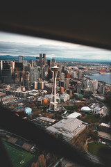Fototapeta premium Space Needle and Seattle