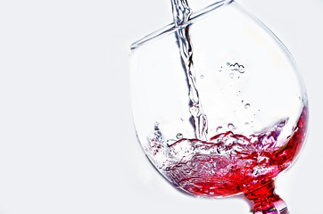 glass of water background