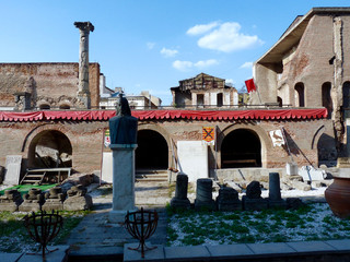 The remains of Curtea Veche, the royal court in Bucharest during the Middle Ages Bucharest in Romania - OTP