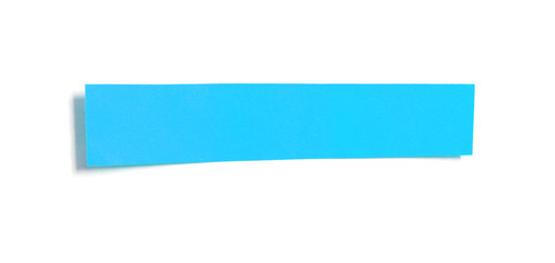 Ripped blue paper on white background, space for advertising copy.