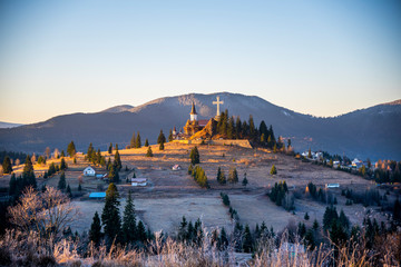 Fototapeta premium Morning winter landscape