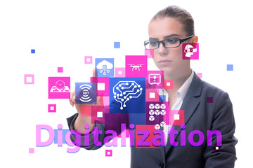 Digital transformation and digitalization technology concept