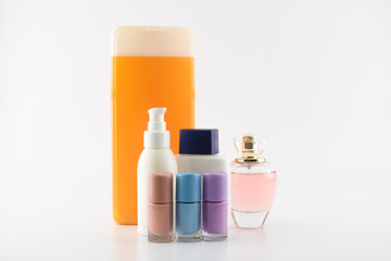 Personal care kit. Photo was taken in the studio against white background.