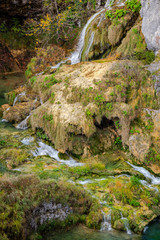 Autumn landscape in Plitvice Lakes Park, Croatia