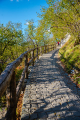 Autumn landscape in Plitvice Lakes Park, Croatia