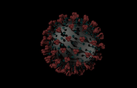 Artistic 3D rendered illustration of Corona virus 2019-nCoV