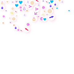 Social media marketing, Communication concept.