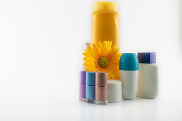 Personal care kit. Photo was taken in the studio against white background.