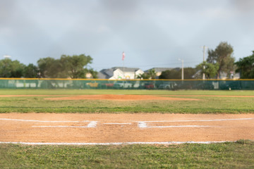 Fototapeta premium Behind homeplate