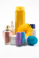 Personal care kit. Photo was taken in the studio against white background.