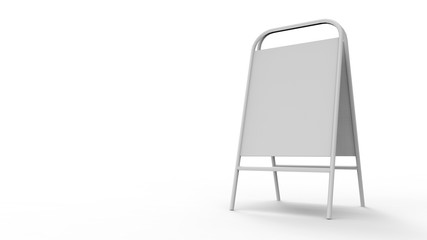 3d rendering, 3d illustration. Stand for advertisement, signboard.