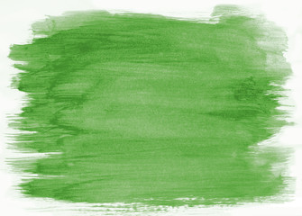 Color brush brushes on white paper sheet, background texture