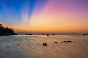 The last light of the day, Lipe Island, Thailand