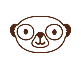 cute slot wild animal character icon