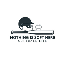 baseball softball pun for sticker vector logo graphic design