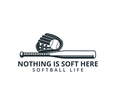 baseball softball pun for sticker vector logo graphic design
