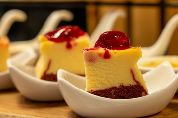  mini cake bakery in dish for catering