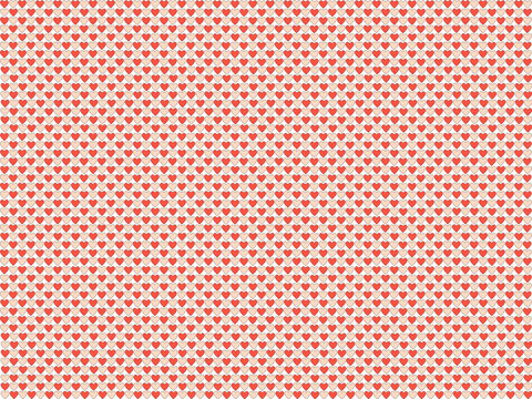 red background with hearts