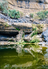 Fototapeta na wymiar Water pool in Wadi Ghul