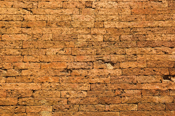 The texture of a brick wall