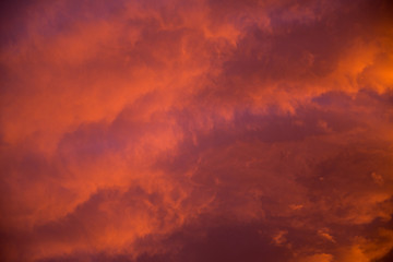 Fototapeta na wymiar Fiery Sunset 2