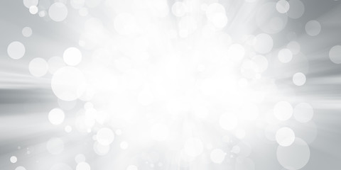 white and gray Christmas light with snowflake bokeh background, Winter backdrop wallpaper.