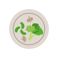 bowl with vegetables healthy food