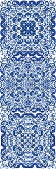 Ethnic ceramic tiles in portuguese azulejo.