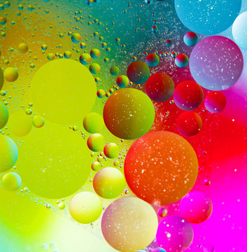 abstract wallpaper from colored circles