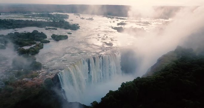 Victoria Falls, the largest waterfall in the world!  Located in Africa, in Zimbabwe.  I visited this magical place, I could not afford not to shoot a video for you.