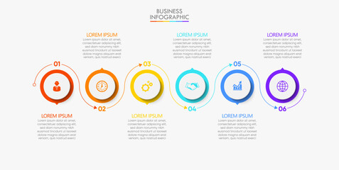 Business data visualization. timeline infographic icons designed for abstract background template milestone element modern diagram process technology digital marketing data presentation chart Vector