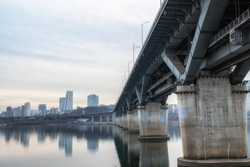 Fototapeta premium cheongdam bridge sunset