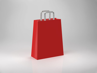 red shopping bag