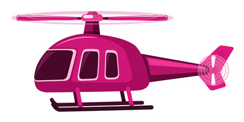 Single picture of pink helicopter © brgfx