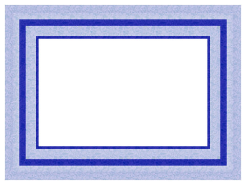 Blue Picture Frame On The Wall