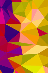 Obraz premium Yellow vivid polygonal vector background. geometric vector illustration. creative design template