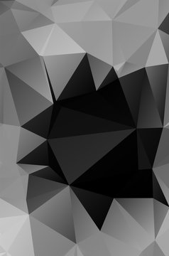Black Background with Triangle Pattern © prathum