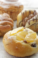 菓子パンのクローズアップのイメージ写真