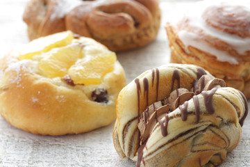 菓子パンのクローズアップのイメージ写真